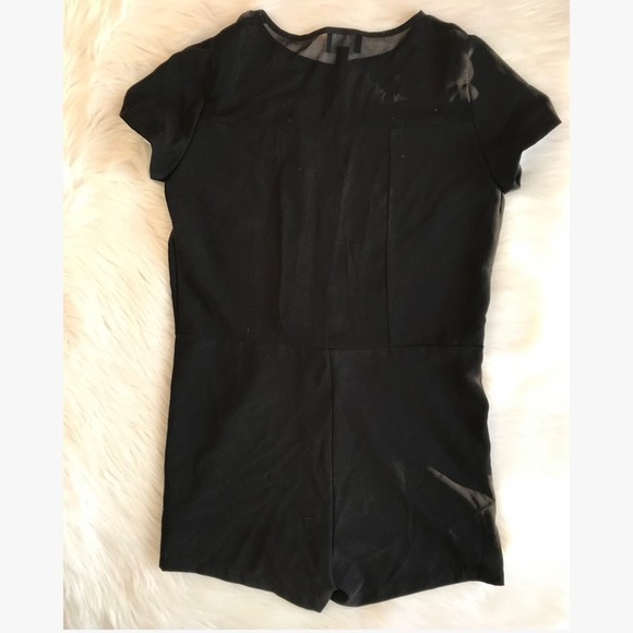 Lumiere Sheer Mesh Peek a Boo Romper - Picture 4 of 8